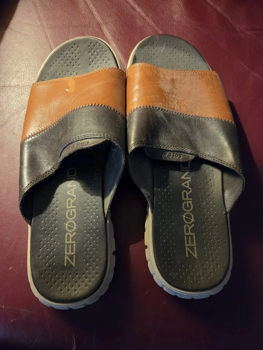 Cole Haan C27507 Zerogrand Slide Sandal Mens 10 Used Shoes Designer